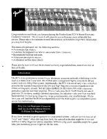 Fender PCN-4 - Owners Manual 